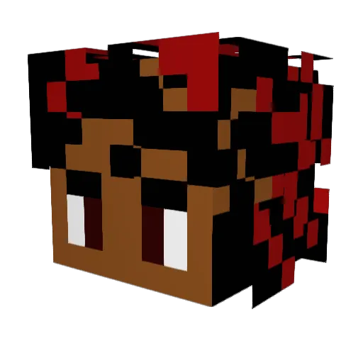 Oscarsillo Minecraft avatar head, 3D render