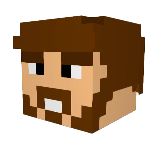 Oscarth3rp Minecraft avatar head, 3D render