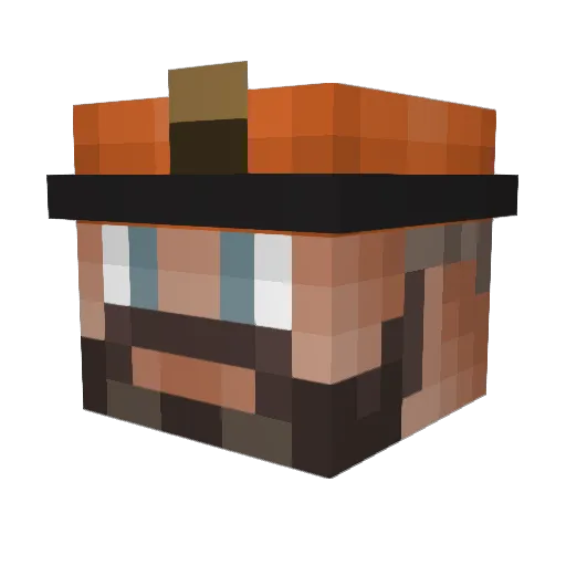 Osch1 Minecraft avatar head, 3D render