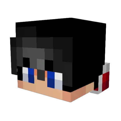 Oschyburr Minecraft avatar head, 3D render