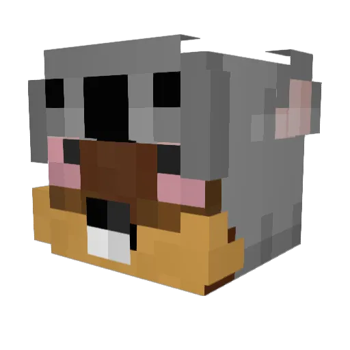 Osckar Minecraft avatar head, 3D render