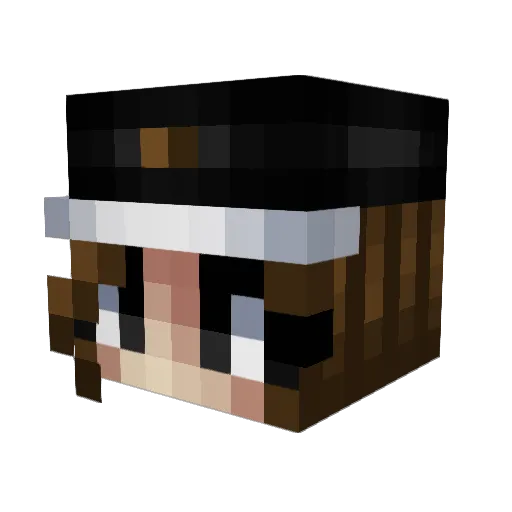 OsclavVAPES Minecraft avatar head, 3D render