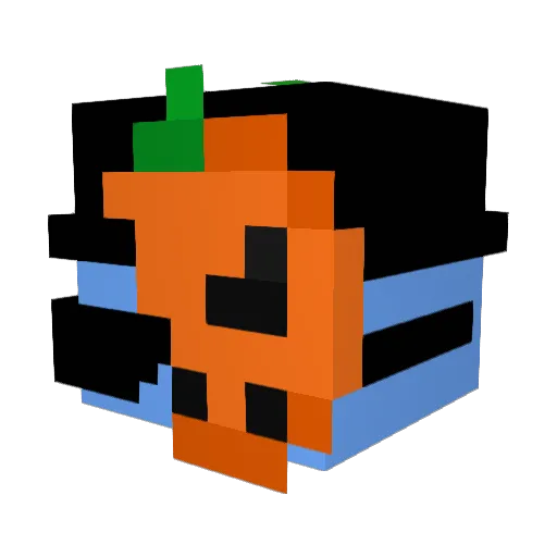 Oscrime Minecraft avatar head, 3D render