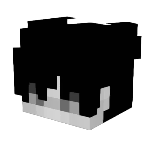 Oscular Minecraft avatar head, 3D render