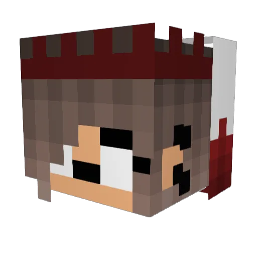 OscuraK2 Minecraft avatar head, 3D render