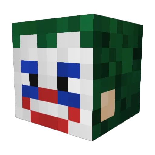 Oseanic_Bonk Minecraft avatar head, 3D render