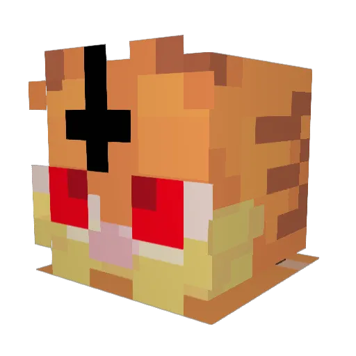 OsefOreo Minecraft avatar head, 3D render