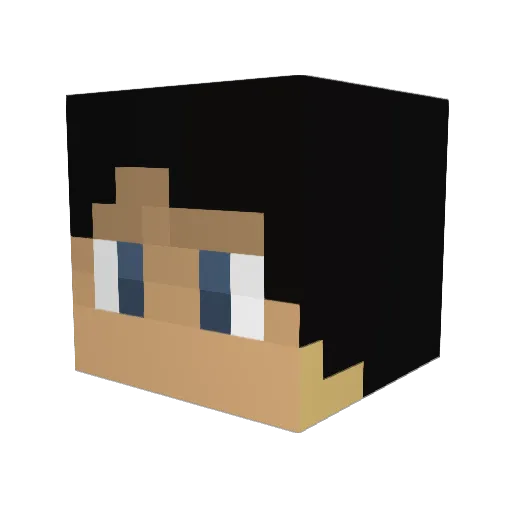 Osenara Minecraft avatar head, 3D render