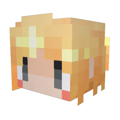 OseriaL Minecraft avatar head, 3D render