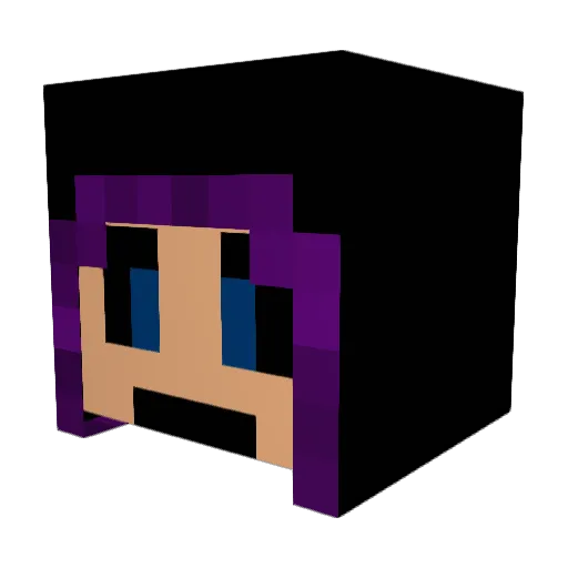 Oshawhat Minecraft avatar head, 3D render