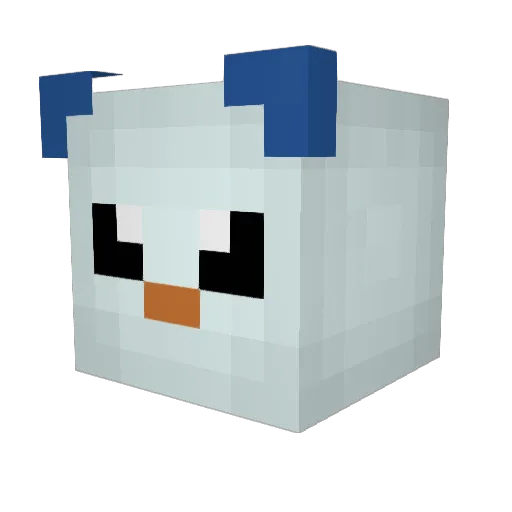 Oshawott347 Minecraft avatar head, 3D render