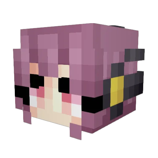 OsherorVT Minecraft avatar head, 3D render