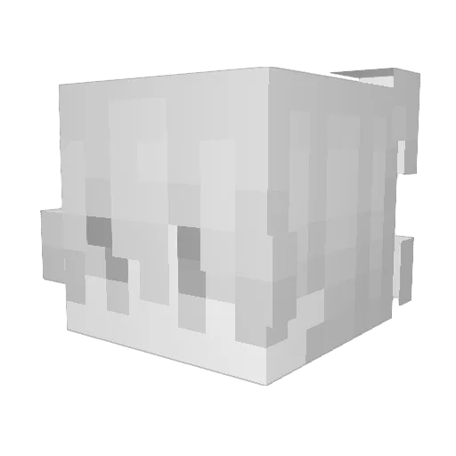Oshzee Minecraft avatar head, 3D render