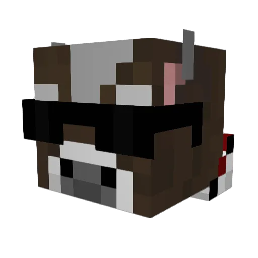 Osi5ck0 Minecraft avatar head, 3D render