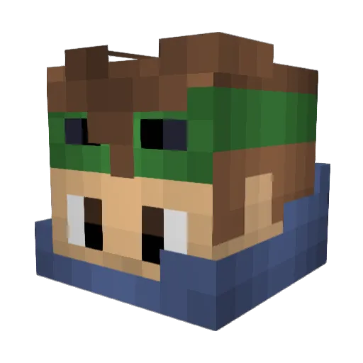 OsiGHG Minecraft avatar head, 3D render