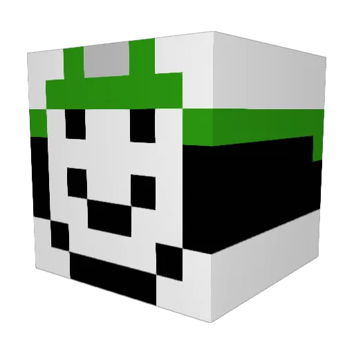 Osianaa Minecraft avatar head, 3D render