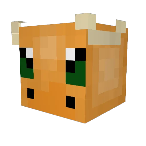 Osiass Minecraft avatar head, 3D render