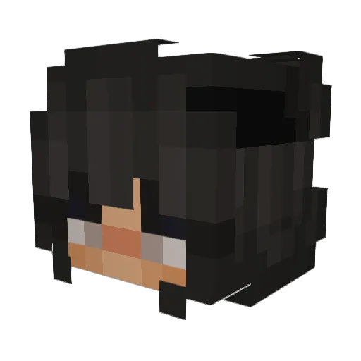 Osicq Minecraft avatar head, 3D render