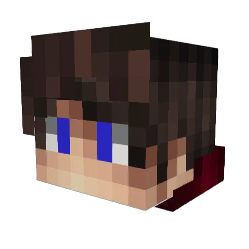 OsierPolitan Minecraft avatar head, 3D render