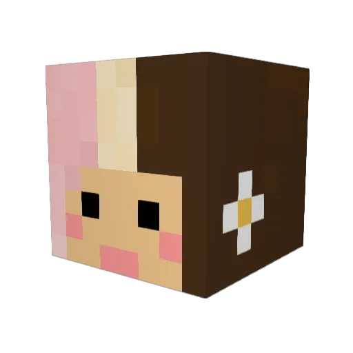 Osigen Minecraft avatar head, 3D render