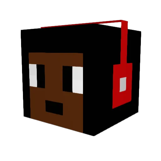 Osight Minecraft avatar head, 3D render