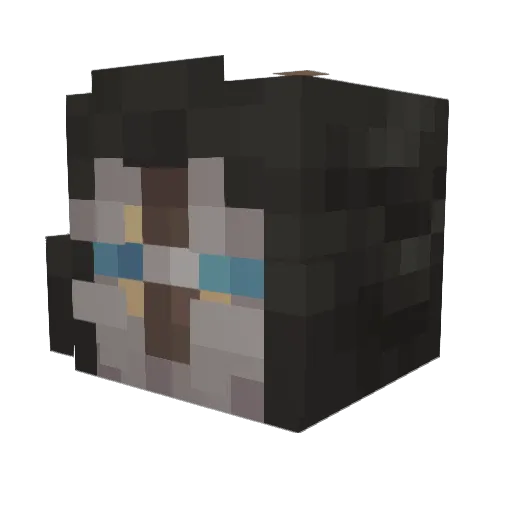 Osipovs Minecraft avatar head, 3D render