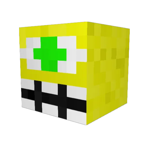 Osiris666 Minecraft avatar head, 3D render