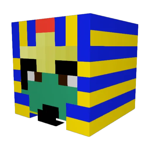 OsirisDivine Minecraft avatar head, 3D render