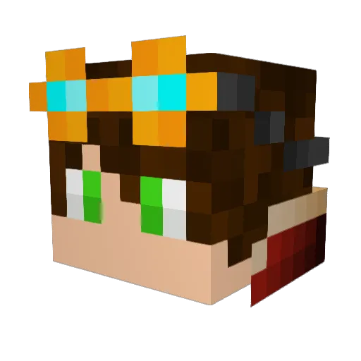 Osivekeheb Minecraft avatar head, 3D render