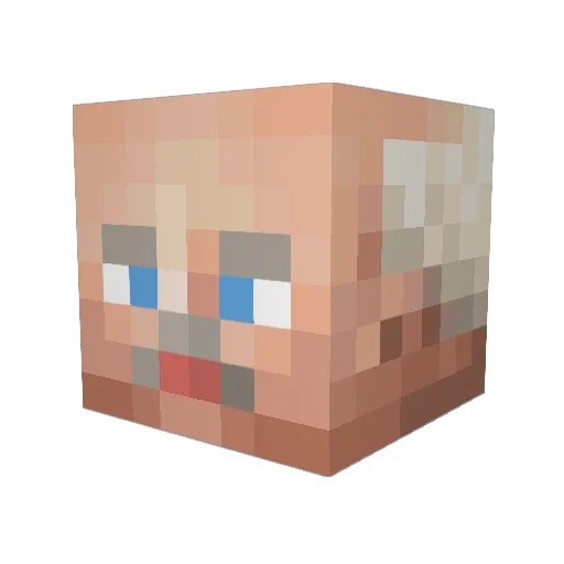 Oskar8821 Minecraft avatar head, 3D render
