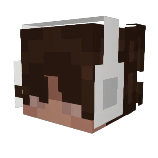 OskarGV Minecraft avatar head, 3D render