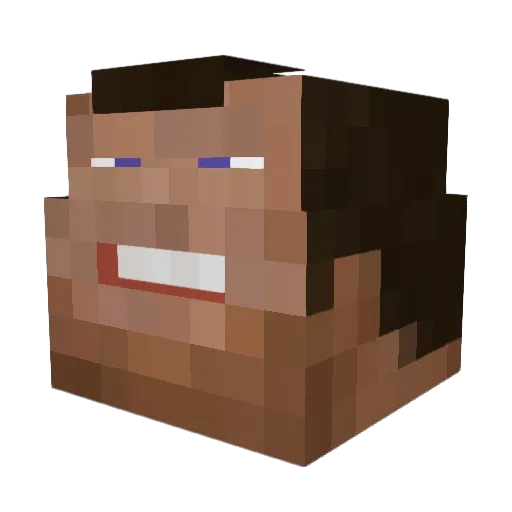 OskarGyatt Minecraft avatar head, 3D render