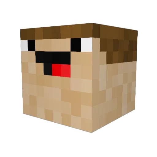 OskarLinke Minecraft avatar head, 3D render