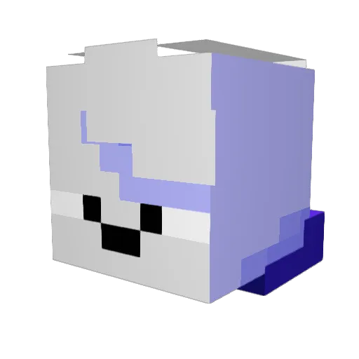 OskarPixel Minecraft avatar head, 3D render