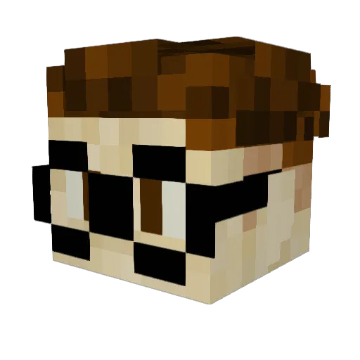 Oskar_Kej Minecraft avatar head, 3D render