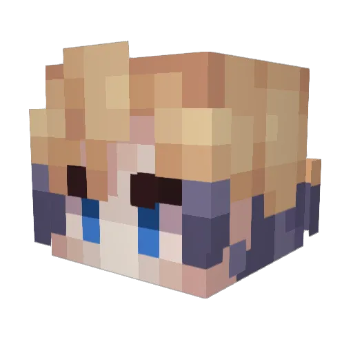 Oskiemo Minecraft avatar head, 3D render