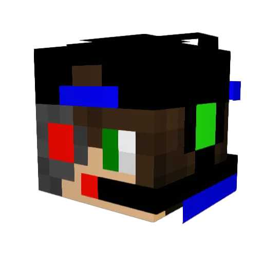 Oskis2005 Minecraft avatar head, 3D render