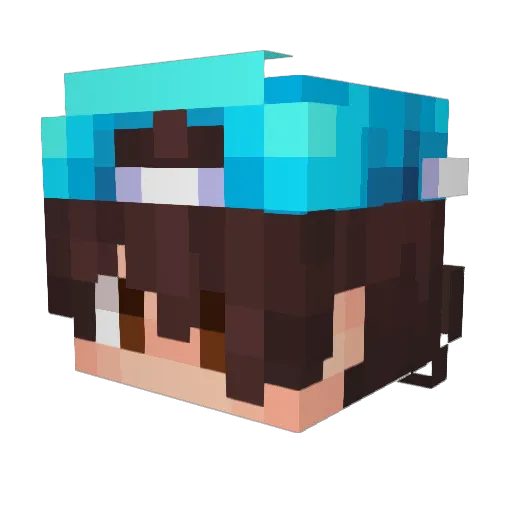 OskrPay Minecraft avatar head, 3D render