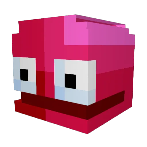 OskrTTV Minecraft avatar head, 3D render