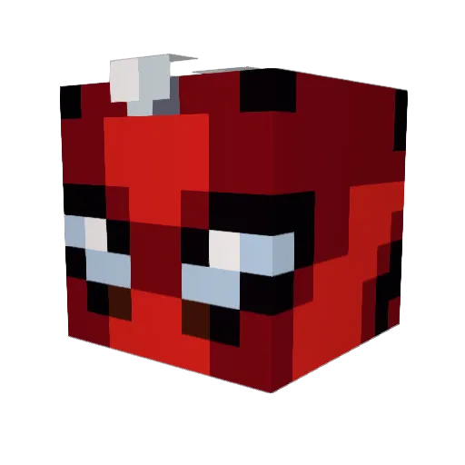OskrVb Minecraft avatar head, 3D render