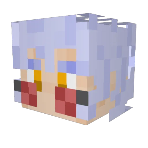 Oskte Minecraft avatar head, 3D render