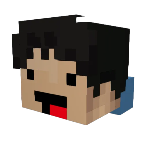 Osku11 Minecraft avatar head, 3D render