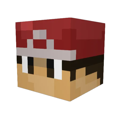 Osky33 Minecraft avatar head, 3D render