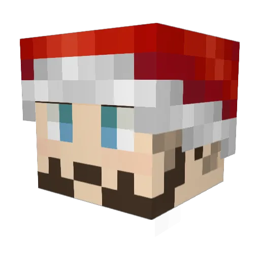 Osland_Wolf Minecraft avatar head, 3D render