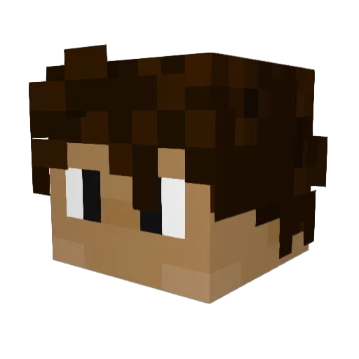 OsmanliEvladi Minecraft avatar head, 3D render