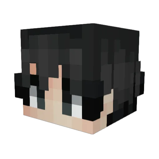 Osmerald_ Minecraft avatar head, 3D render