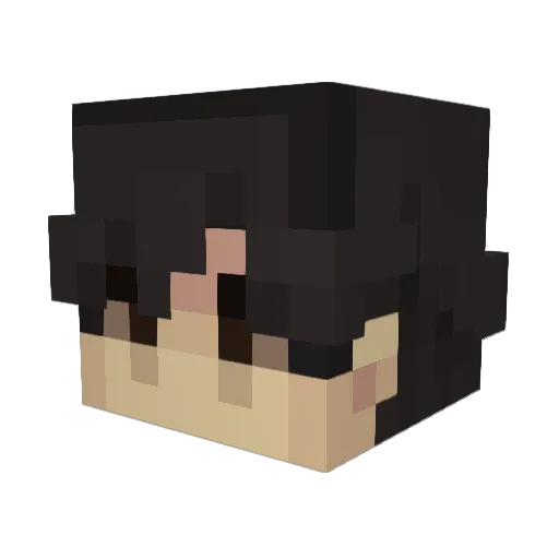 Osmick Minecraft avatar head, 3D render