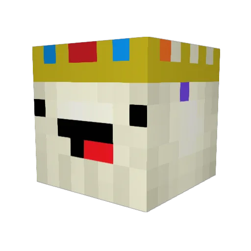 OsmiumBag Minecraft avatar head, 3D render