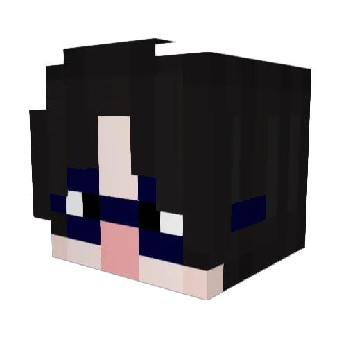 Osmosesss Minecraft avatar head, 3D render
