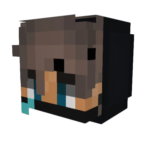 Osmundi Minecraft avatar head, 3D render